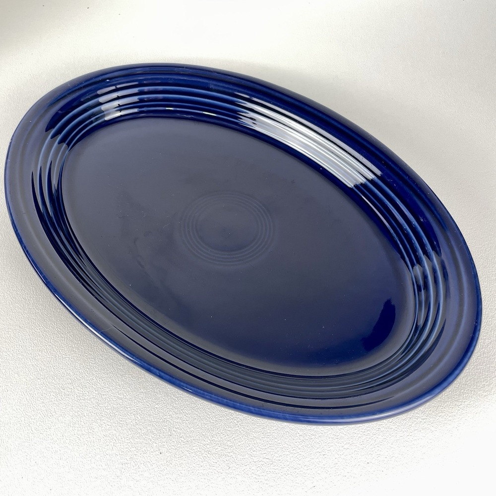 Cobalt Blue Fiesta Oval Serving Platter Plate Fiestaware Homer Laughlin